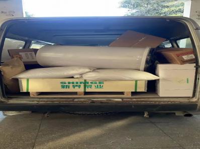 贏信水處理設備廠家裝車發往浙江